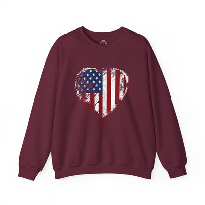 American Heart Crewneck Sweatshirt The Devil's Pickle
