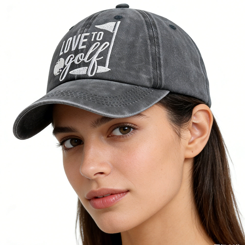 Golf Baseball Caps – Adjustable Embroidered Cotton Hats FitiqueFit