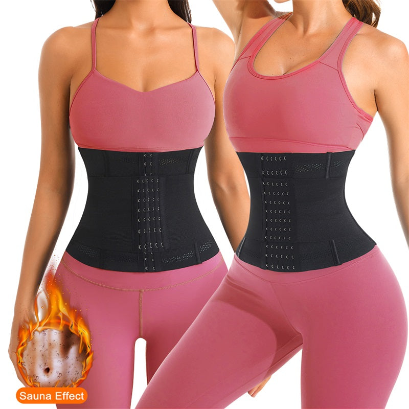 1pc Breathable Polyester Waist Cincher for Women - Medium Control Posture Improvement Shapewear with Adjustable Closure, Knit Fabric Weave, Hand Washable - 1pc NovaCart