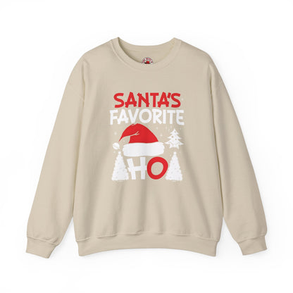 Santa's Favorite Ho Crewneck Sweatshirt The Devil's Pickle