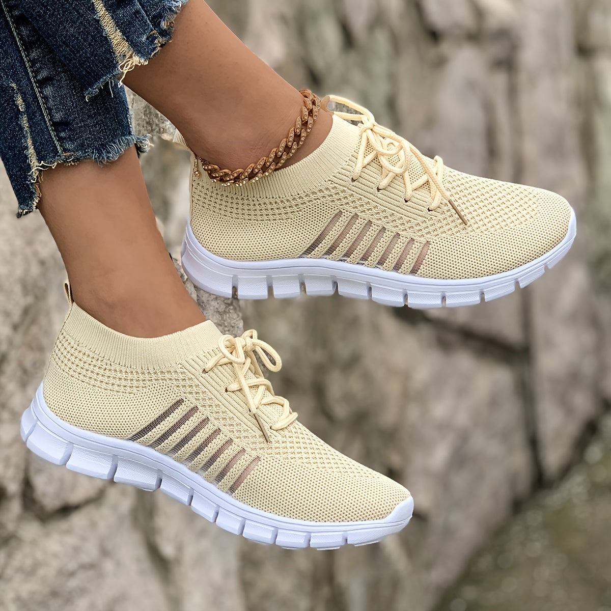 Flying Weave Casual Sneakers, Women Shoes NovaCart