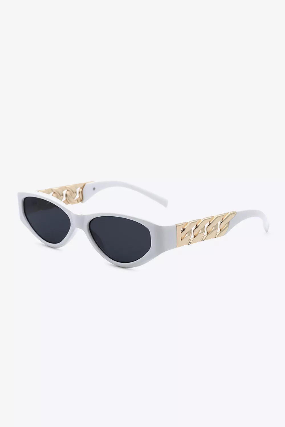 Chain Detail Temple Cat Eye Sunglasses New Era Fashion LLc