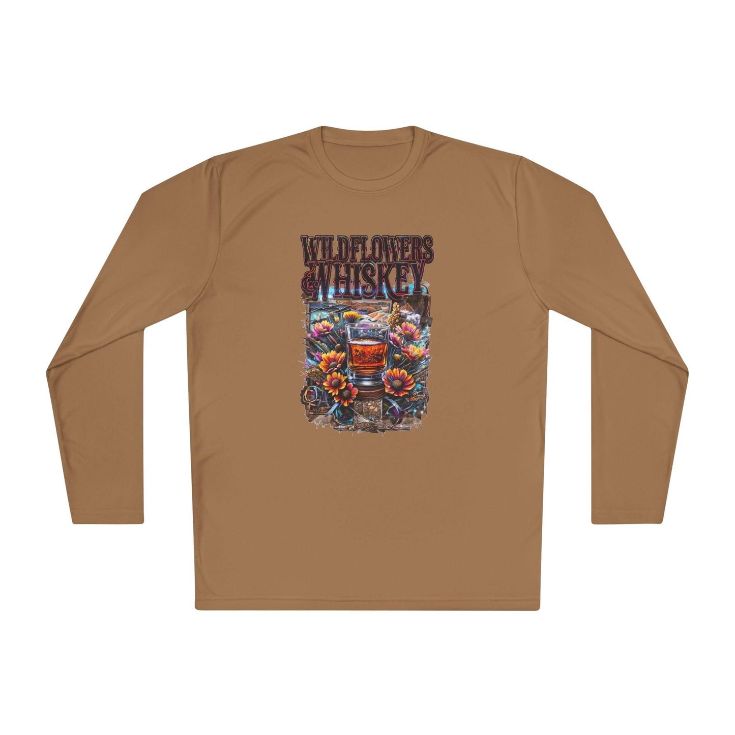 Wildflowers and Whiskey Lightweight Long Sleeve Tee Country in My Heart