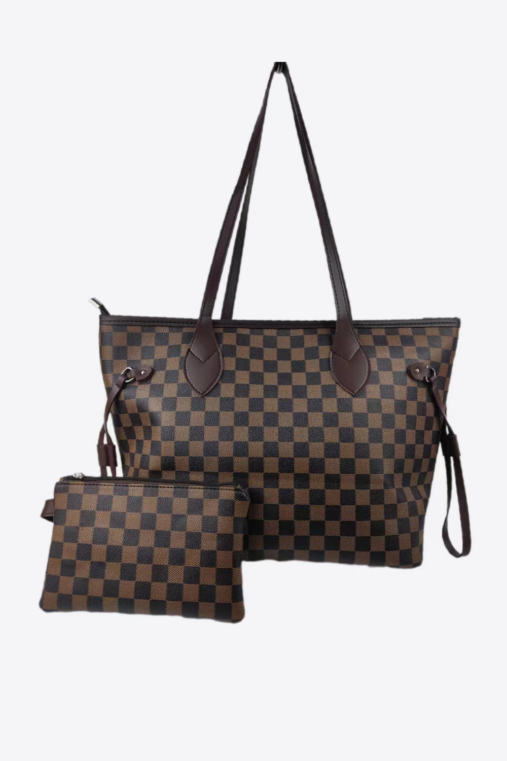 Checkered PVC Two-Piece Bag Set New Era Fashion LLc