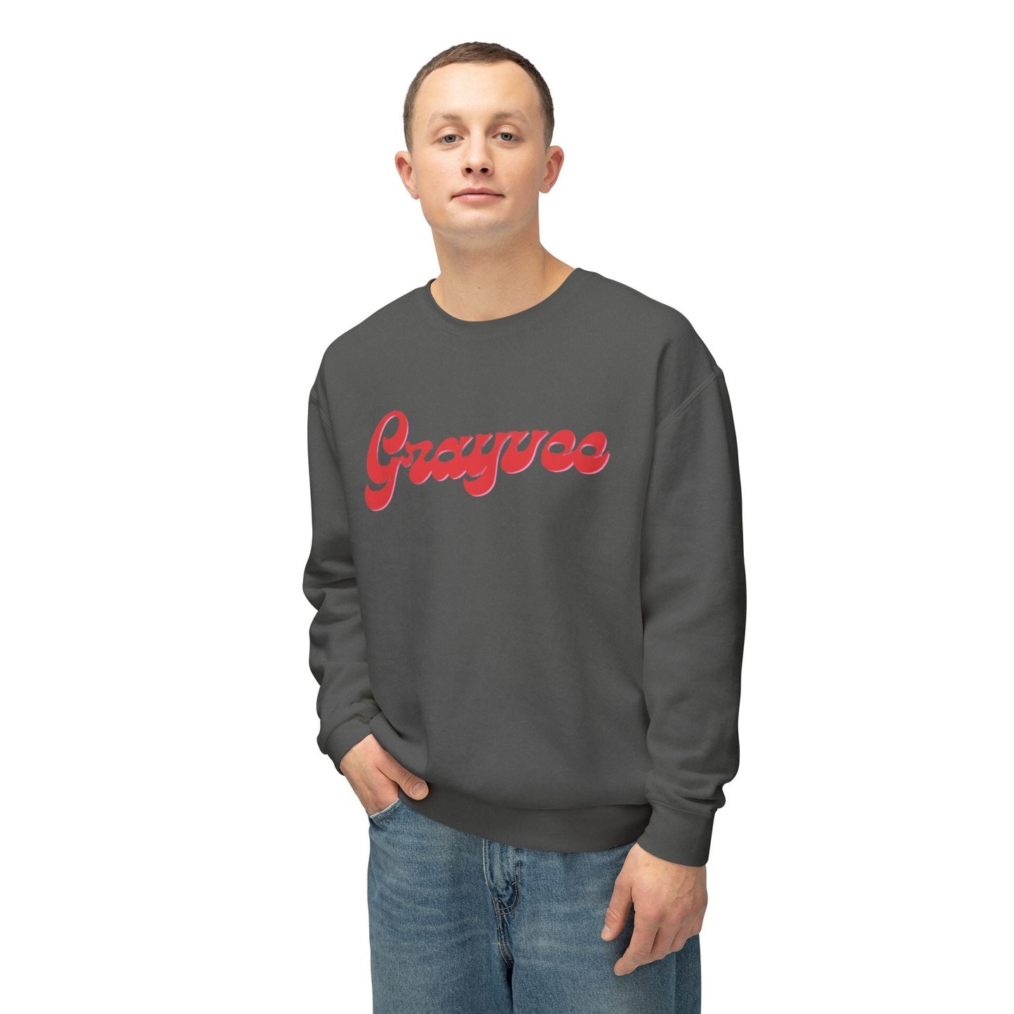 Unisex Lightweight Crewneck Sweatshirt "Grayvee" Grayceful LLC