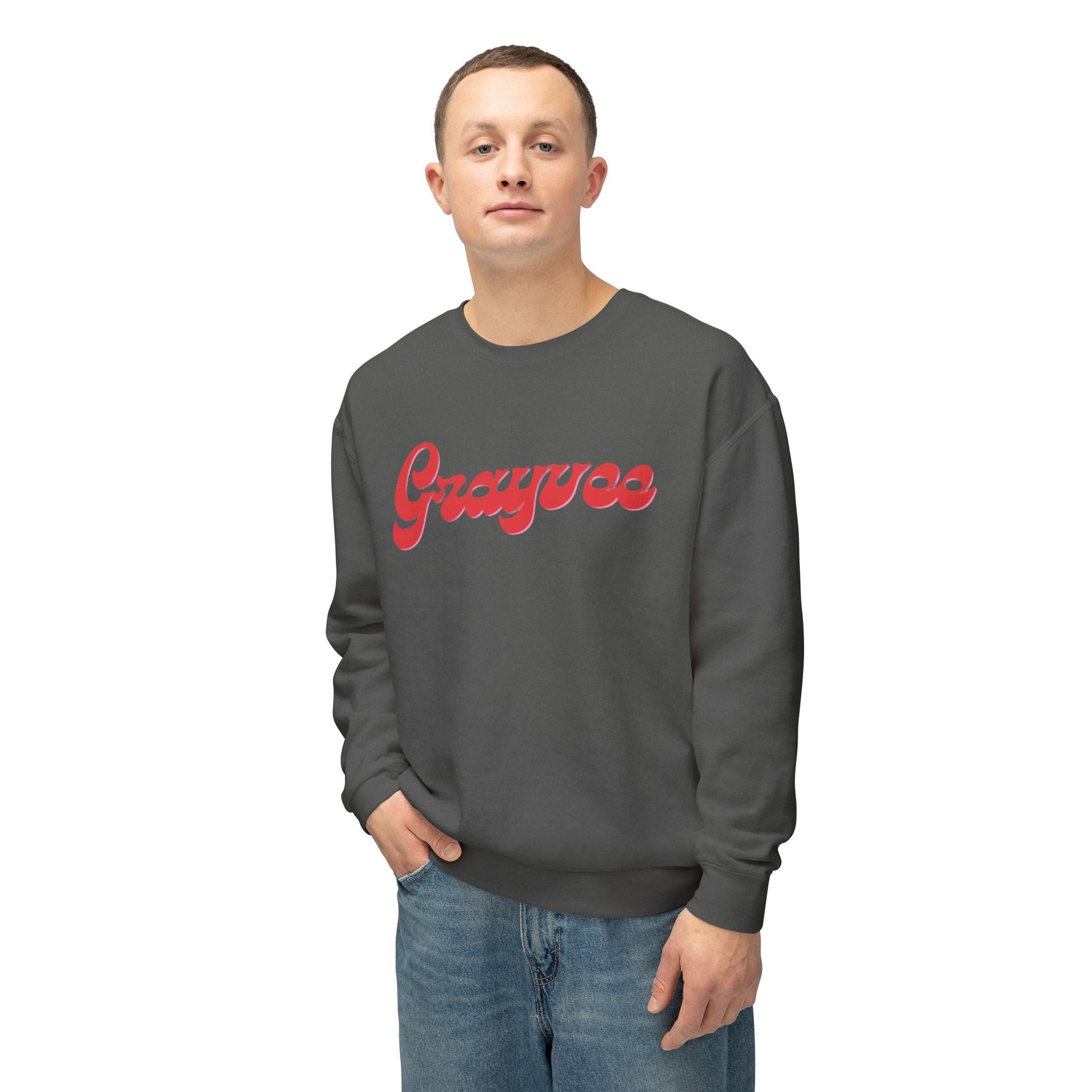 Unisex Lightweight Crewneck Sweatshirt "Grayvee" Grayceful LLC