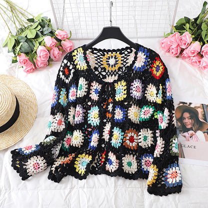 Women’s Hollow Hand Crochet Cardigan FitiqueFit