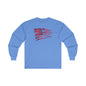 Red American Flag Long Sleeve Tee The Devil's Pickle