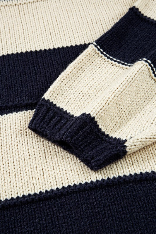 Plus Size Stripe Colorblock Drop Shoulder Sweater Shop Style & More | Fresh Looks, Everyday Deals & Free Shipping