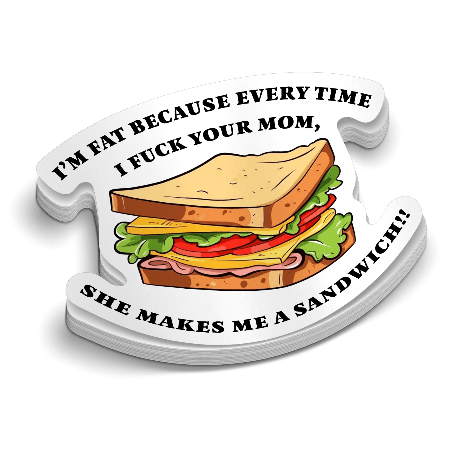 Sandwich Hard Hat Decal Armed American Supply