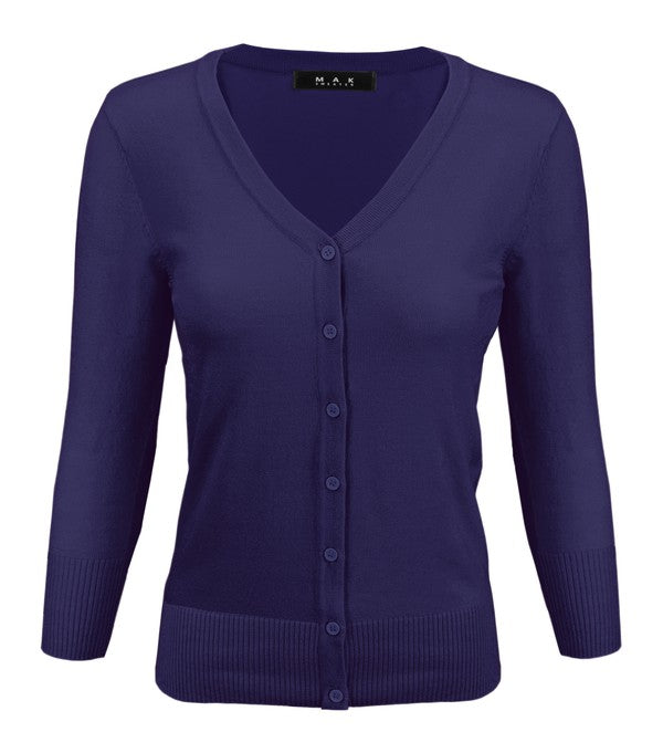 V-Neck Button Down Knit Cardigan Sweater Shop Style & More | Fresh Looks, Everyday Deals & Free Shipping