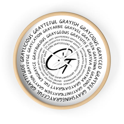 Wooden Clock Embracing Gray Hair Positivity Grayceful LLC