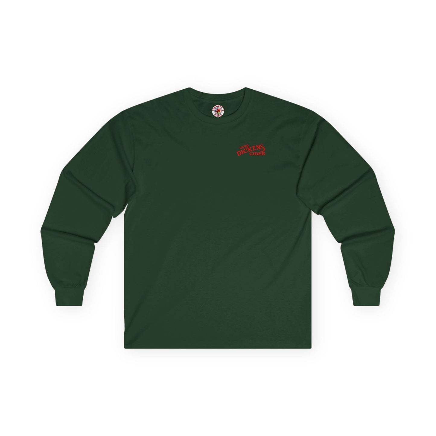 Hard Dickens Cider Front/Back Long Sleeve Tee The Devil's Pickle