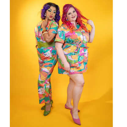 Luscious Landscape Jumpsuit in Radiant Emerald- Re-Stocked! Blue Platypus Clothing