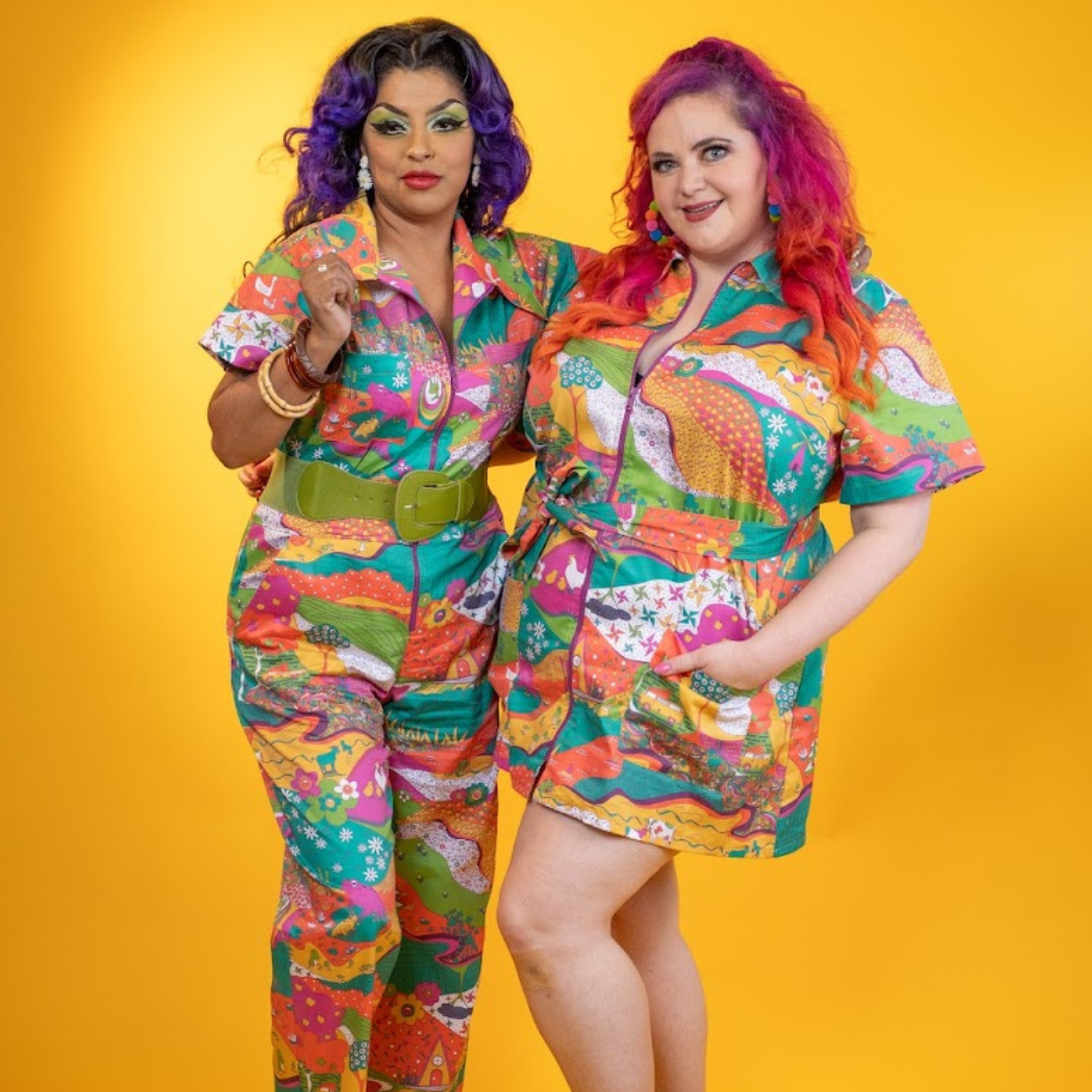 Luscious Landscape Jumpsuit in Radiant Emerald- Re-Stocked! Blue Platypus Clothing