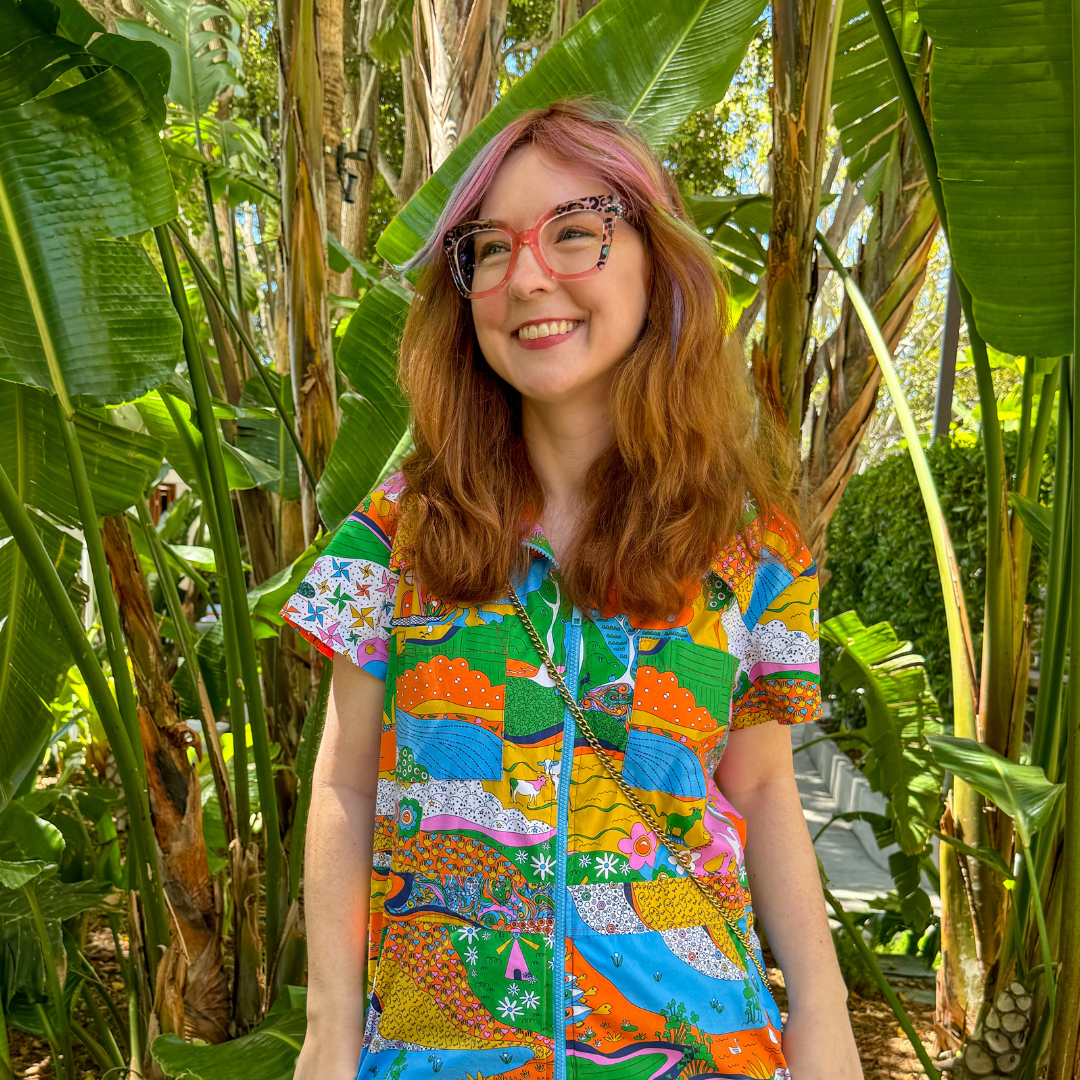Landscape Jumpsuit in Rainbow Farm- Re-Stocked! Blue Platypus Clothing