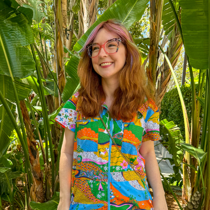 Landscape Jumpsuit in Rainbow Farm- Re-Stocked! Blue Platypus Clothing