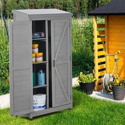 Outdoor Lockers  Metal Tops, Garden Storage Sheds, Outdoor Wood High Canopy For Patio Patio Terraces New Era Fashion LLc
