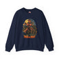 Axe Wielding Zombie Trick or Treat Crewneck Sweatshirt The Devil's Pickle