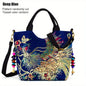 Wo 'S Embroidered Satchel Bag, Fashion Double Handle Purse, Retro Style Handbag with Removable Strap NovaCart