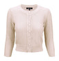 3/4 Sleeve Cute Pattern Cropped Cardigan Sweater Shop Style & More | Fresh Looks, Everyday Deals & Free Shipping