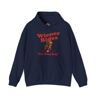 Free Wiener Rides Hooded Sweatshirt The Devil's Pickle