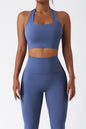 The Seraphine Halter Crop Top Leggings 2-Piece Set Fitglutes Activewear Gymwear Sportswear & Workout Clothes