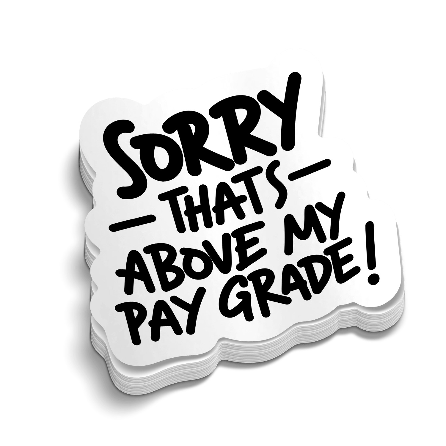 Pay Grade - Hard Hat Decal Armed American Supply