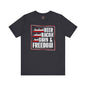 Beer Bacon Guns and Freedom T-Shirt The Devil's Pickle