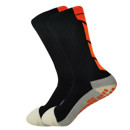 Non-slip Rubber Grip Cushion Soccer Sock | Fabric, All-season, Solid Color, Machine Washable, for Football, Basketball, Running, Hiking, Trekking, Yoga, Pilates - CT TAPESOCKS NovaCart