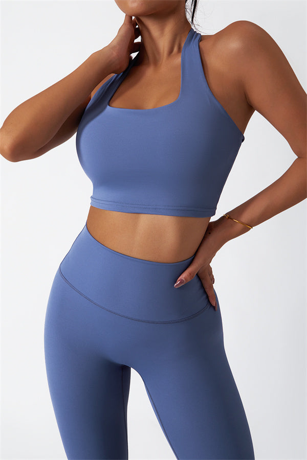 The Seraphine Halter Crop Top Leggings 2-Piece Set Fitglutes Activewear Gymwear Sportswear & Workout Clothes