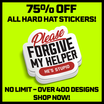 My Helper - Hard Hat Decal Armed American Supply