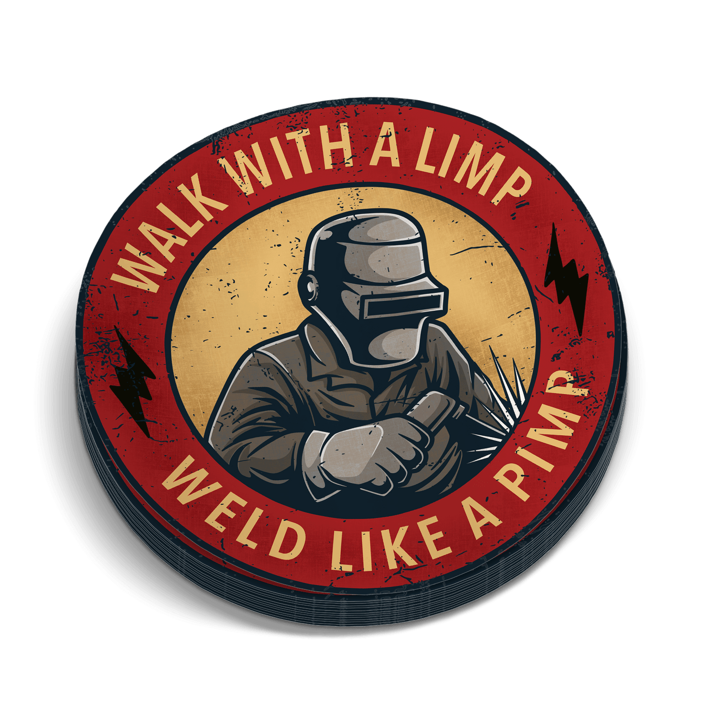 Weld Like A Pimp Sticker Armed American Supply