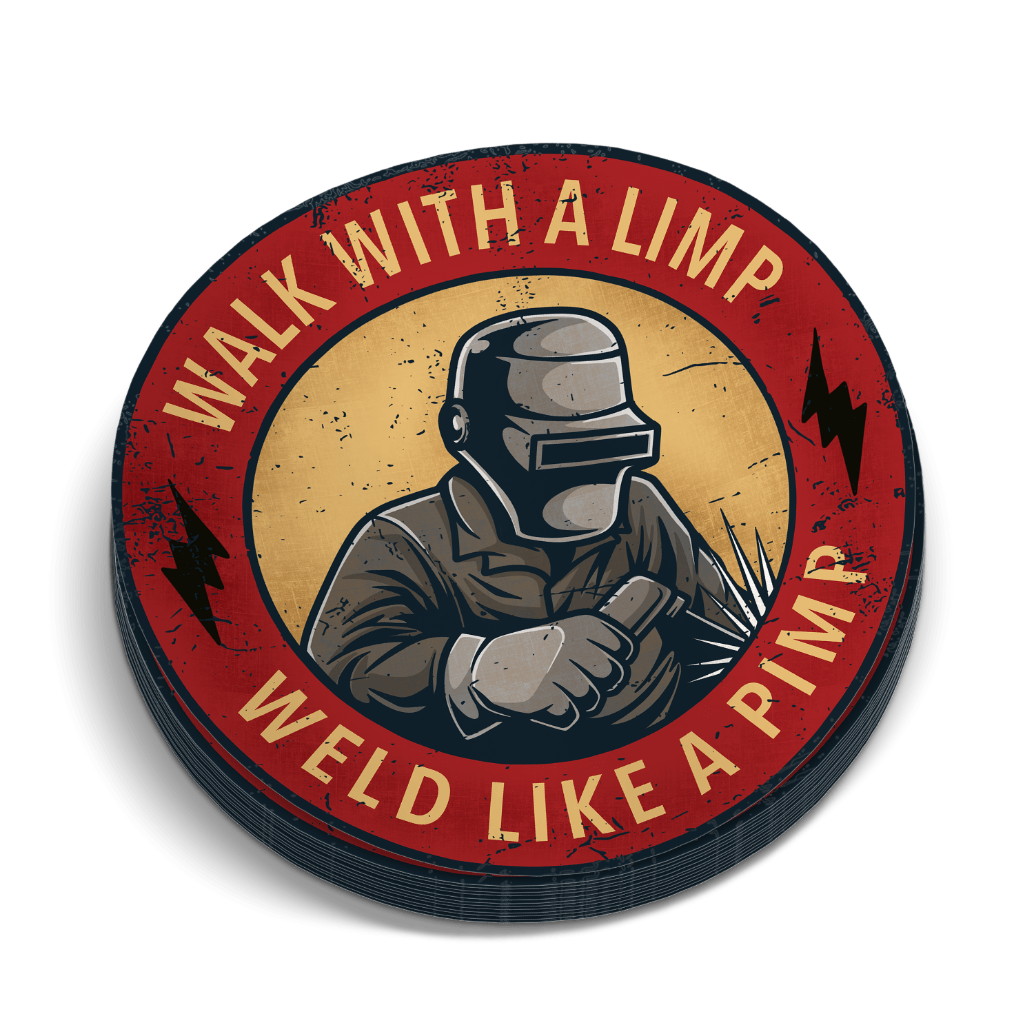 Weld Like A Pimp Sticker Armed American Supply