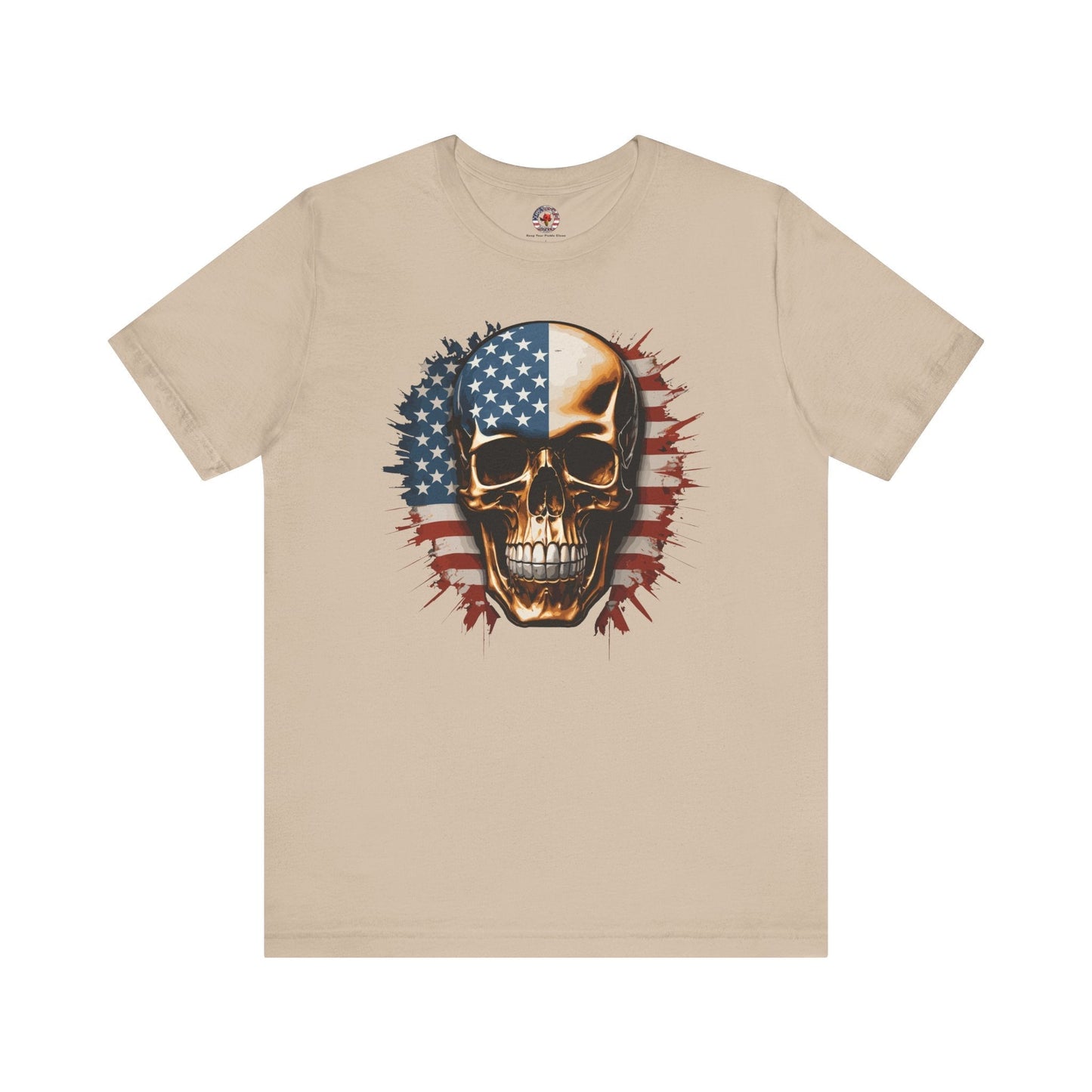 American Flag Skull T-Shirt The Devil's Pickle