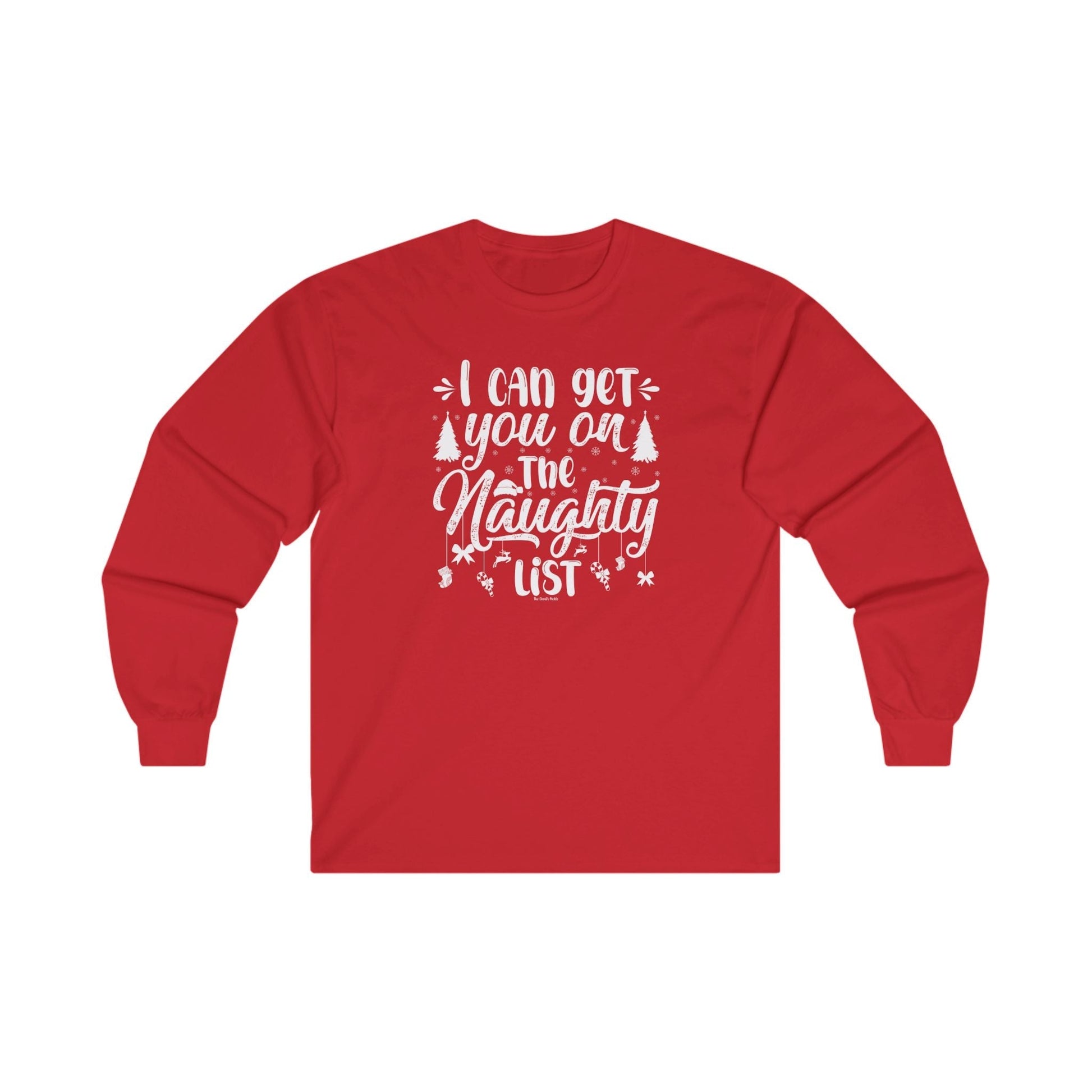 I Can Get You On The Naughty List Long Sleeve Tee The Devil's Pickle