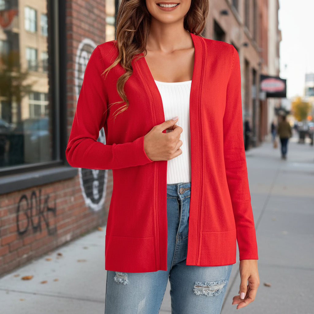 Women's Knitted Loose Cardigan Coat – 4 Colors S–XXL FitiqueFit
