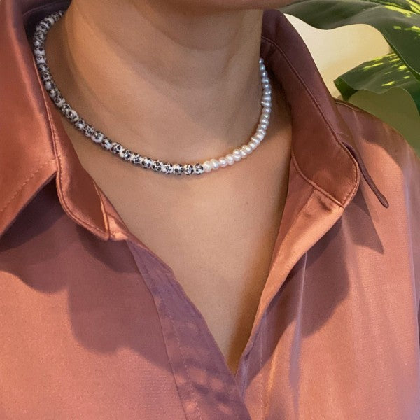 So Fresh Pearl And Porcelain Choker Necklace Shop Style & More | Fresh Looks, Everyday Deals & Free Shipping
