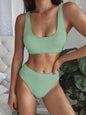 Scoop Neck Wide Strap Two-Piece Swim Set New Era Fashion LLc