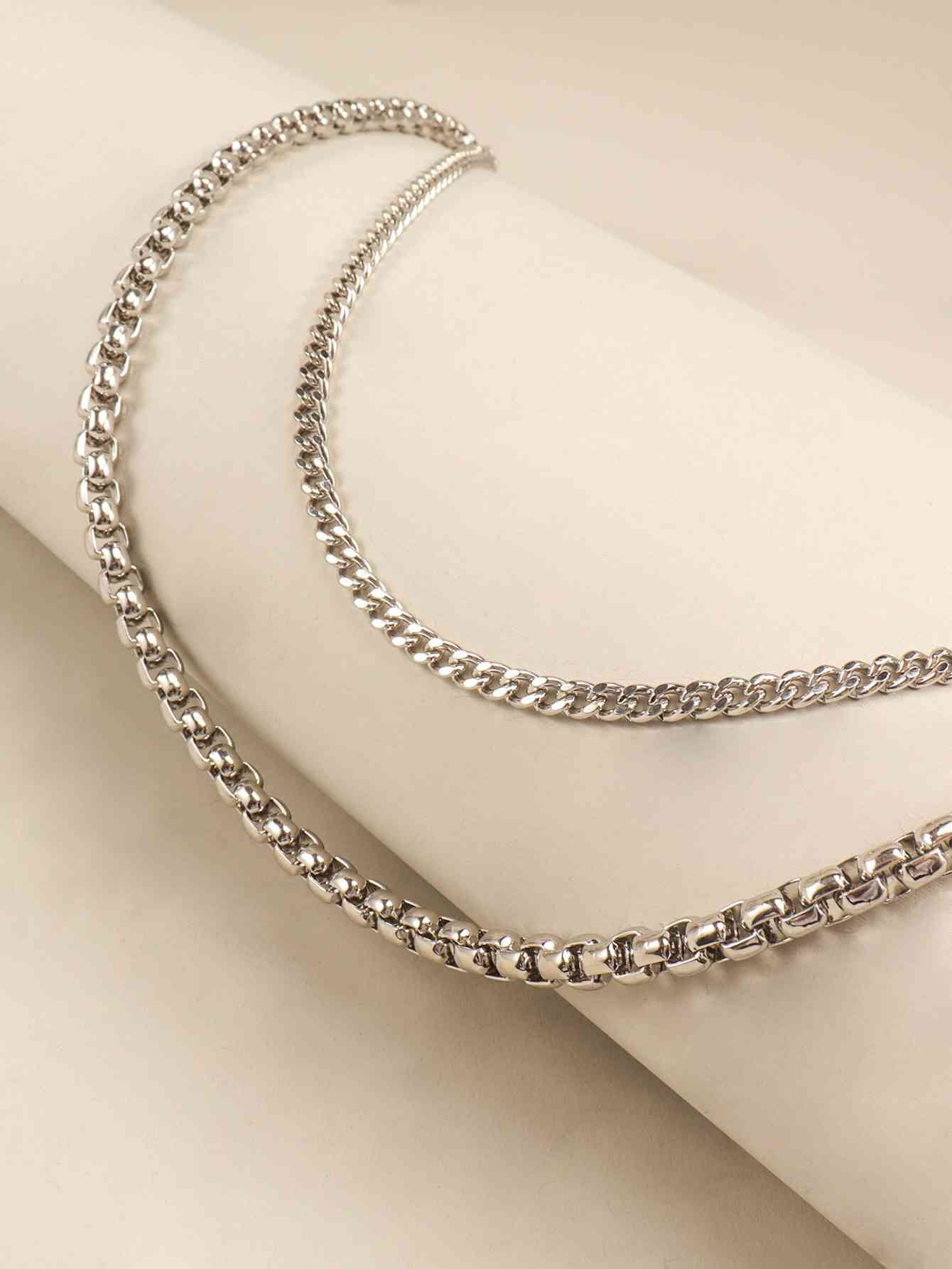 UrbanStyle Double-Layered Metal Chain Belt – Trendy Accessory for Outfit Elevation See size chart under “more details” The Fashion Celestial
