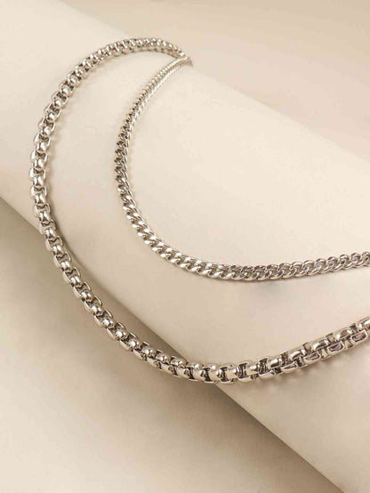 UrbanStyle Double-Layered Metal Chain Belt – Trendy Accessory for Outfit Elevation See size chart under “more details” The Fashion Celestial