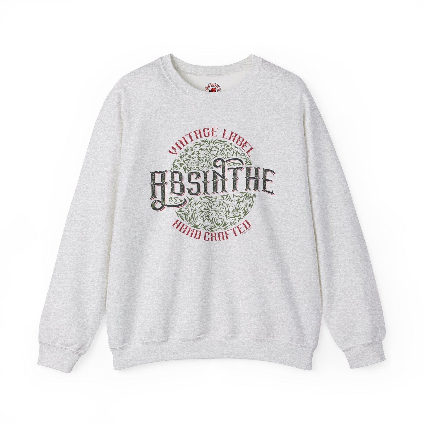 Vintage Label Absinthe Crewneck Sweatshirt The Devil's Pickle