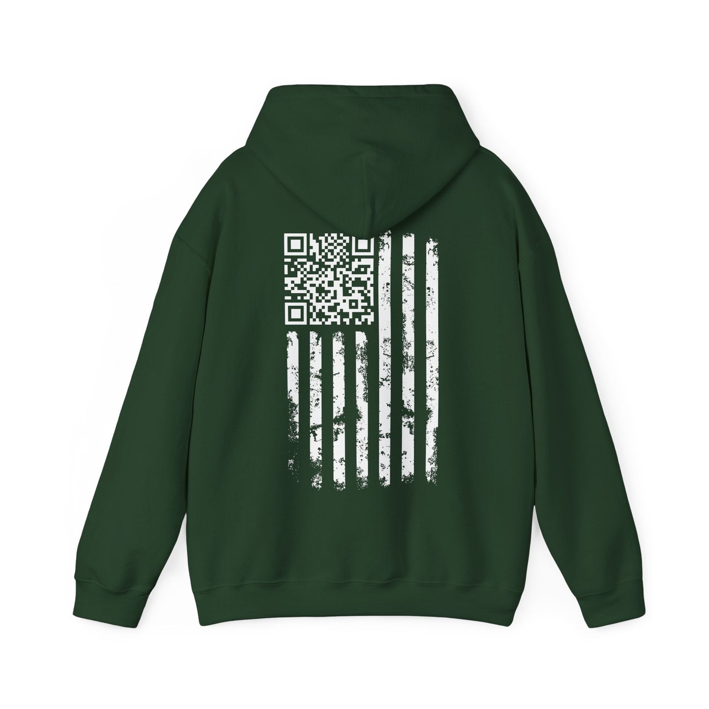 American Flag QR Code Hooded Sweatshirt The Devil's Pickle