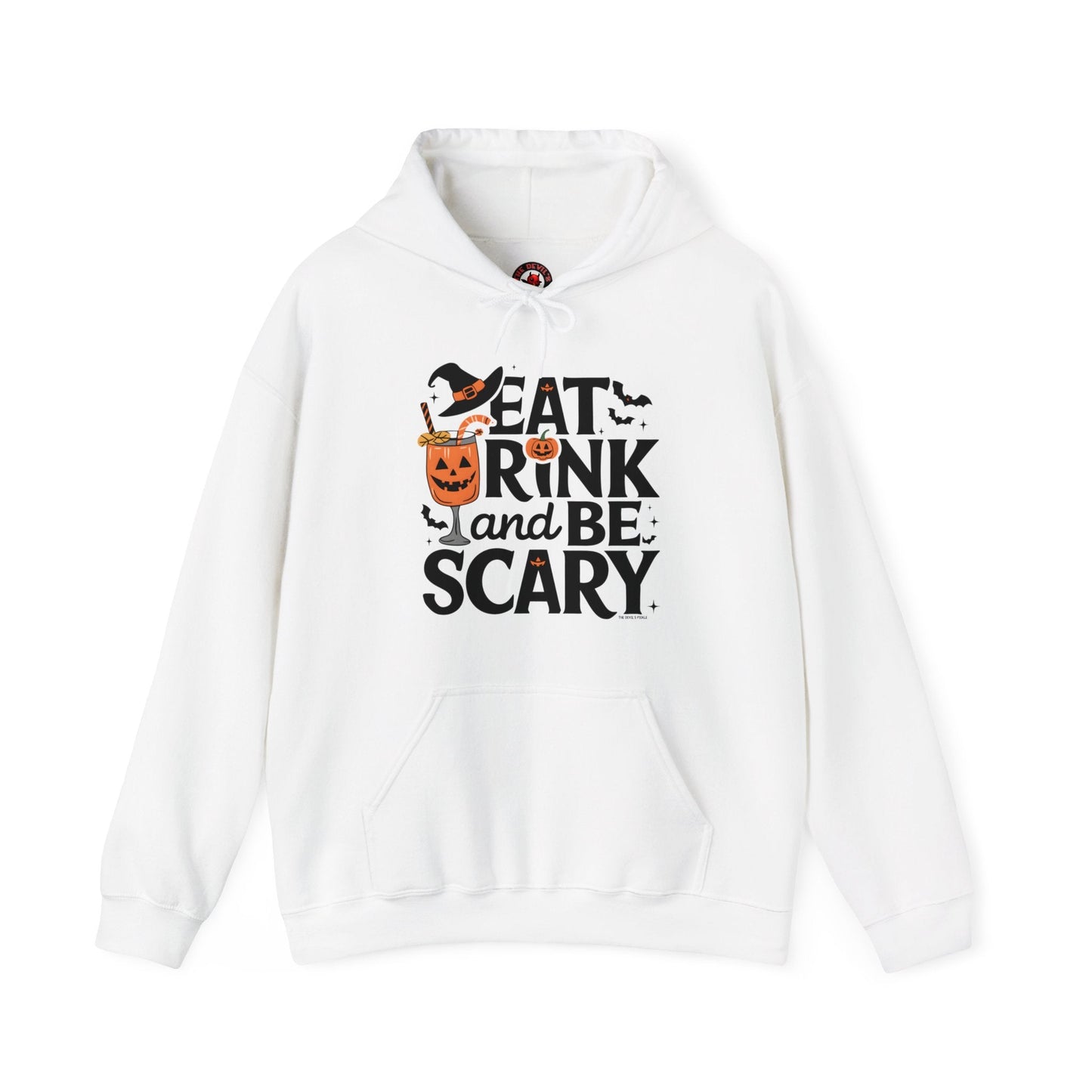 Eat Drink and Be Scary Hooded Sweatshirt The Devil's Pickle