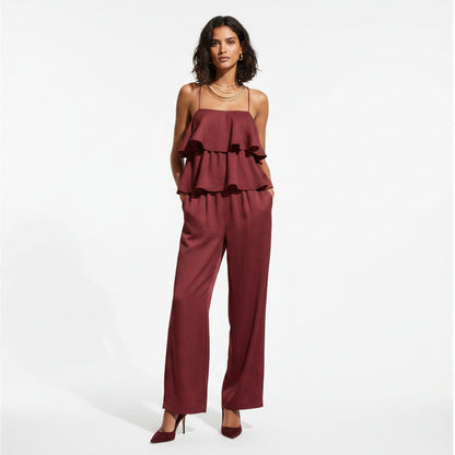 Women's Sleeveless Camisole Top & Casual Pants Set FitiqueFit