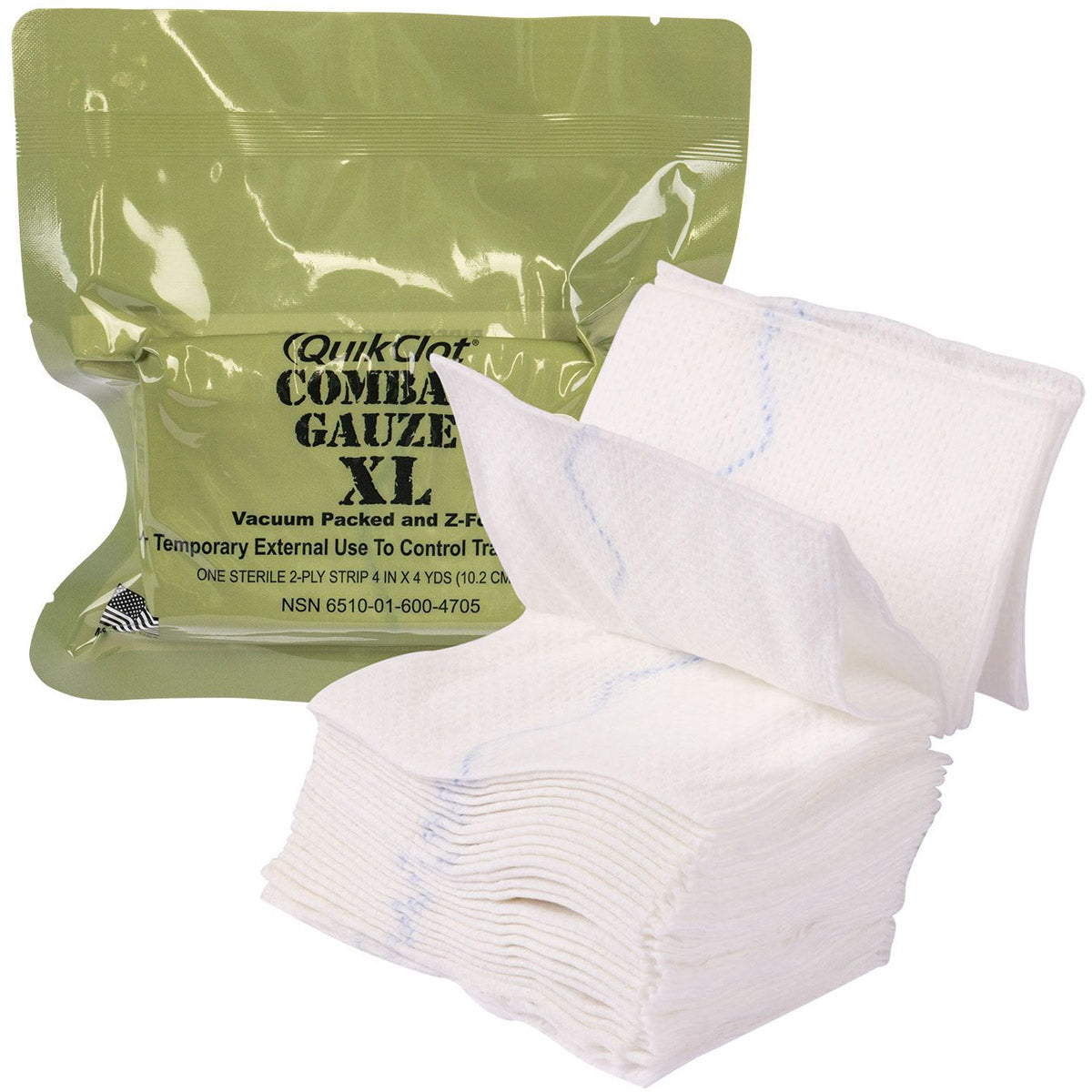 QuikClot Combat Gauze XL, Military quakekits.com