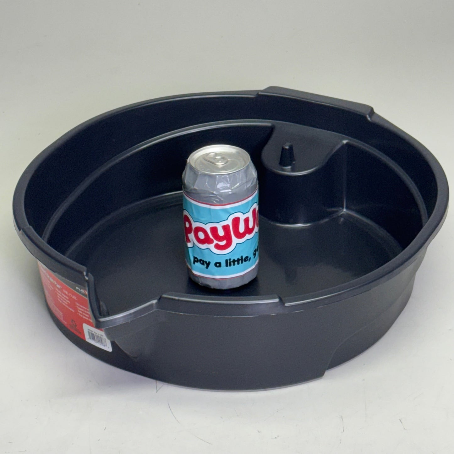 FLOTOOL (12 PACK) 8 Quart Drain Pan Sz 16.5” L x 15” W x 4” H, Black 42108MI PayWut