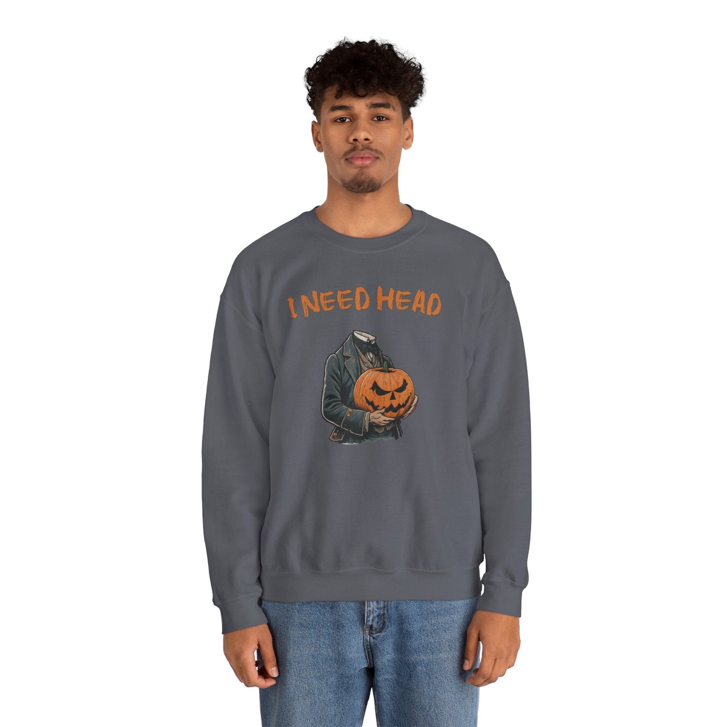I Need Head Crewneck Sweatshirt The Devil's Pickle