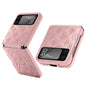 Suitable for Galaxy Samsung Z Flip3 Phone Case Violent Bear Hinge Flip3 Protective Cover Plain Leather Folding Screen