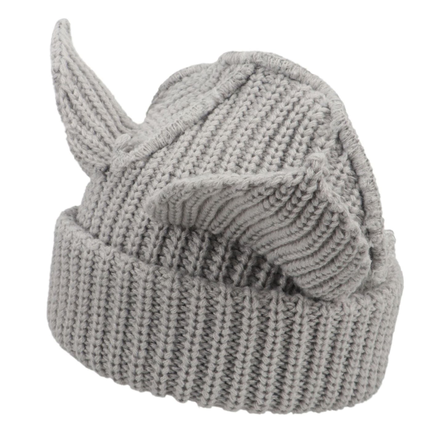Women’s Thickened Acrylic Knitted Hat with Devil Ears | Cozy Beanie FitiqueFit